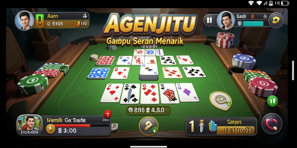 Gameplay Gaple seru dan interaktif di AGENJITU.