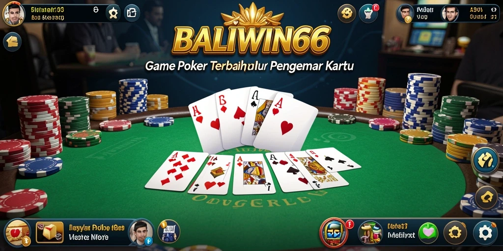 Tampilan menarik saat memainkan Poker di BALIWIN66.