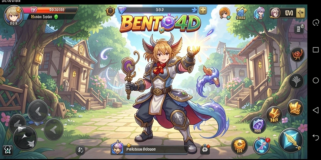 Screenshot utama menampilkan karakter anime dalam aksi seru.