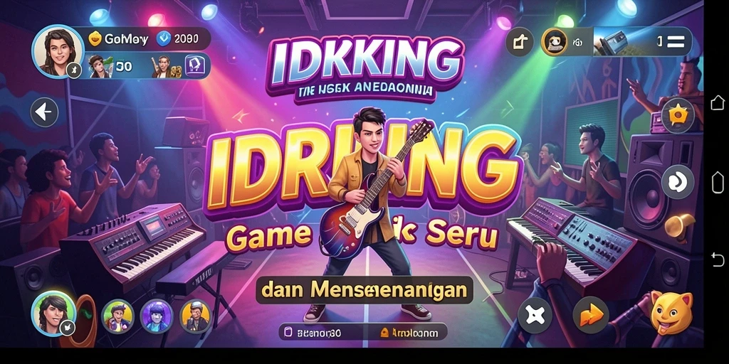 Screenshot IDRKING menampilkan gameplay seru dan interaktif di dunia musik.
