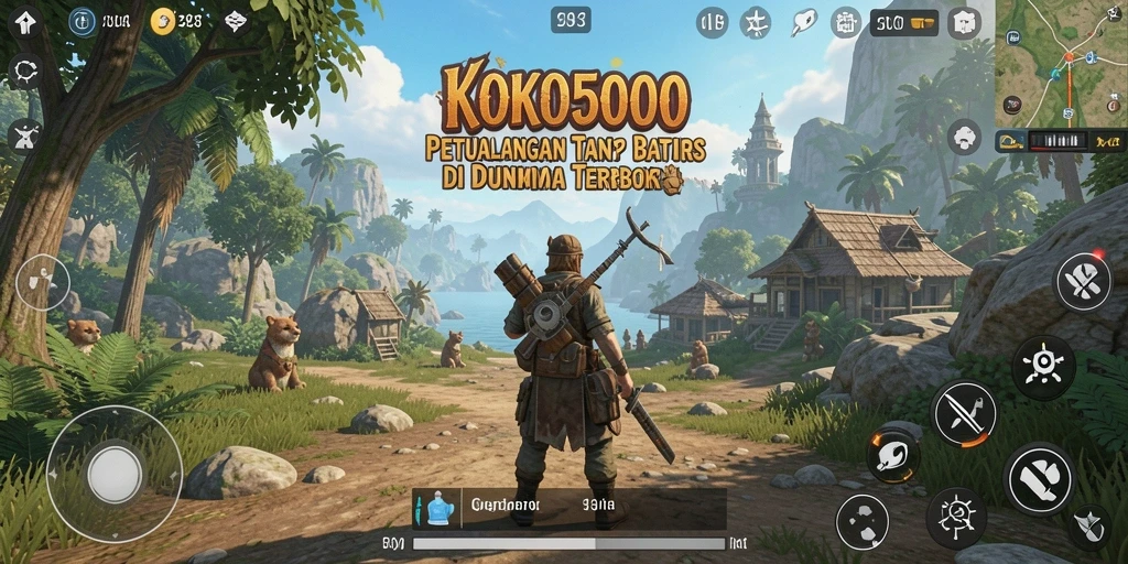 Tampilan gameplay KOKO5000 yang menarik di dunia terbuka.