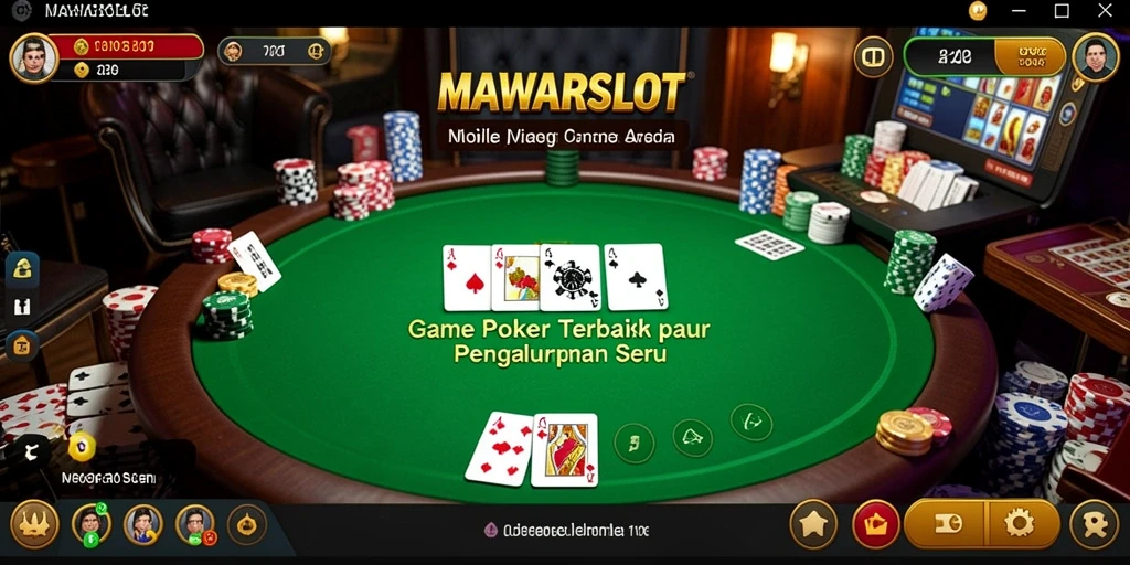 Tampilan dan gameplay seru game Poker MAWARSLOT.