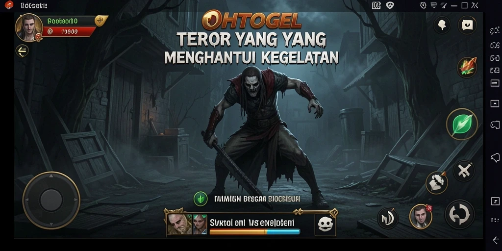Gameplay OHTOGEL yang penuh ketegangan dan kegelapan.