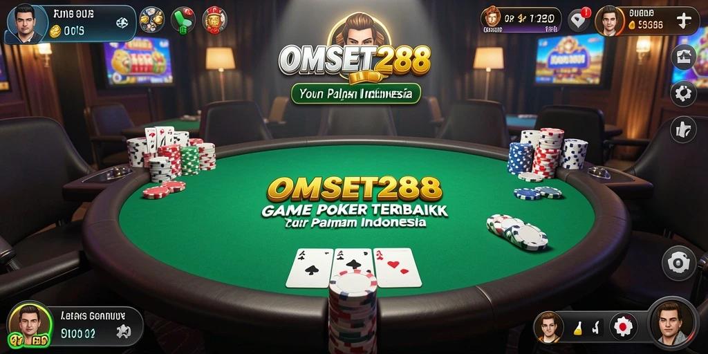 Screenshot gameplay Poker dari OMSET288 yang menampilkan aksi seru.