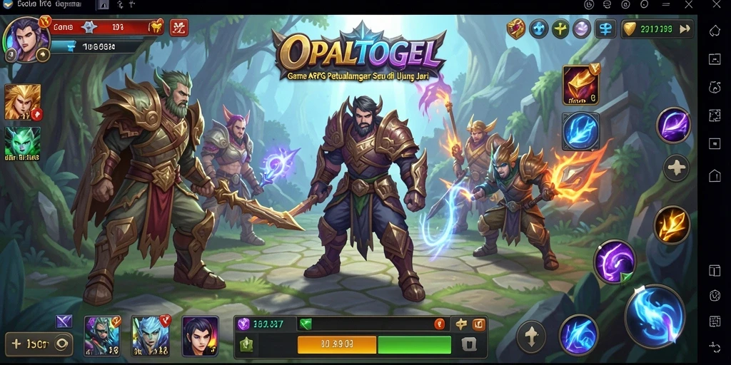 Tangkapan layar yang menampilkan aksi pertempuran seru dalam OPALTOGEL.