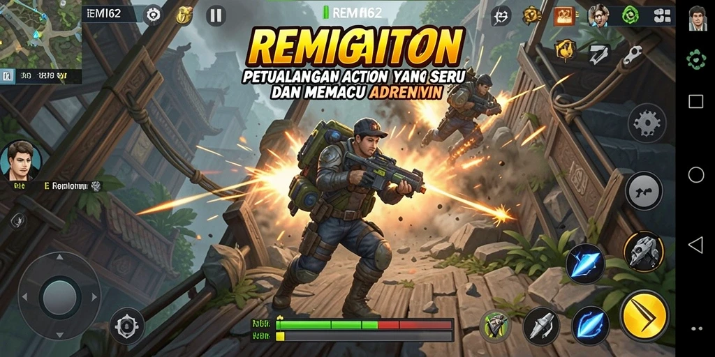 Tampilan gameplay REMI62 yang memikat dan penuh aksi.