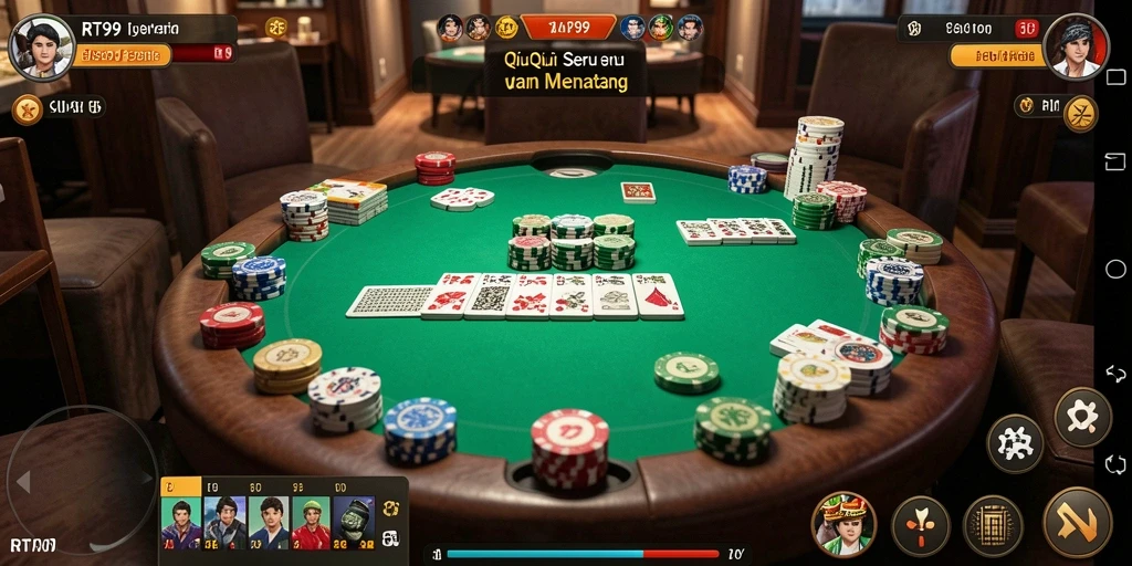 Tampilan gameplay menarik dalam permainan QiuQiu RT99.