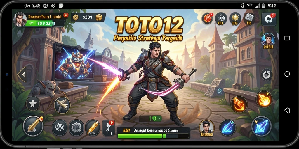 Tampilan gameplay strategi yang menegangkan dan mendebarkan di TOTO12.